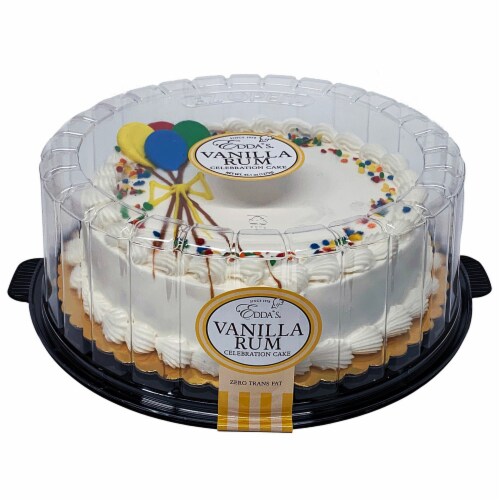 Edda's Vanilla Rum Celebration Cake - Balloons Perspective: front