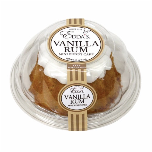 Edda's Mini Vanilla Rum Bundt Cake Perspective: front