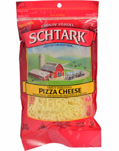 Schtark® Shredded Pizza Blend Cheese Perspective: front
