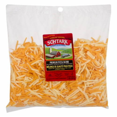 Schtark Premium Pizza Blend Shredded Cheese Perspective: front