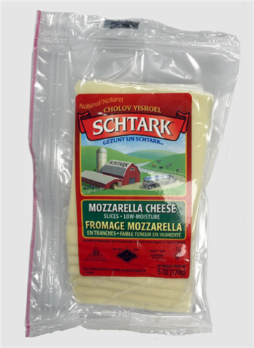 Schtark® Mozzarella Cheese Slices Perspective: front