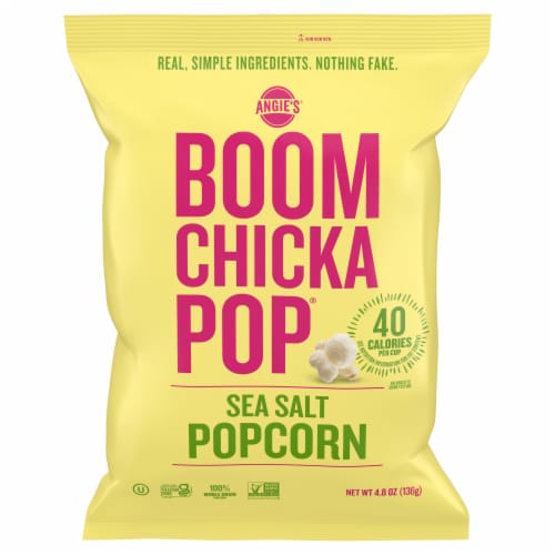 Angie's® BOOMCHIKAPOP® Sea Salt Popcorn Perspective: front