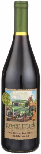 Green Truck Organic Petite Sirah California Red Wine Perspective: front