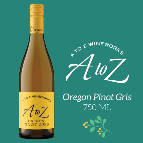A to Z Wineworks Pinot Gris Oregon White Wine Perspective: front