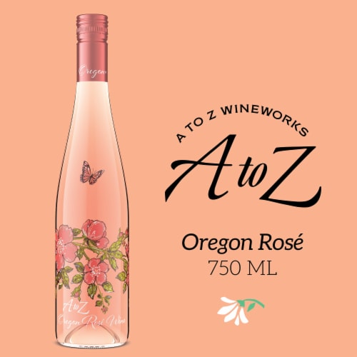 A to Z Wineworks Blend Oregon Rose Wine Perspective: front