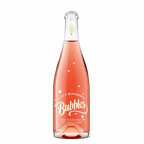 A to Z Wineworks Rosé Bubbles Oregon Sparkling Rosé Wine Perspective: front