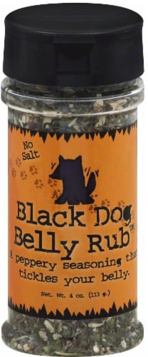 Moms Gourmet Black Dog Belly Rub Seasoning Perspective: front