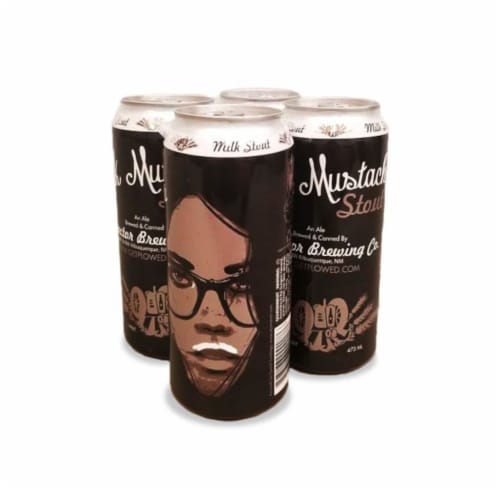Tractor Brewing Company Milk Mustachio Stout Beer Perspective: front