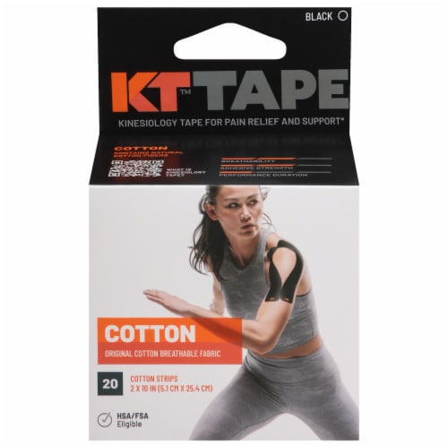 KT Tape® Original Black Elastic Sports Tape Perspective: front