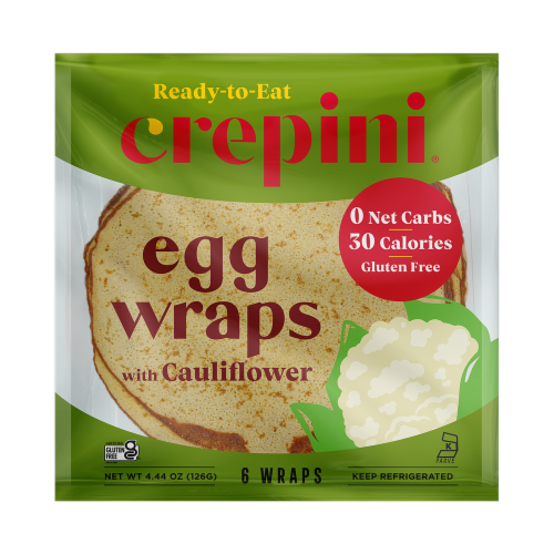 Crepini® Grande Egg Wraps with Cauliflower Perspective: front
