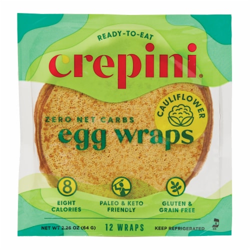 Crepini® Petite Egg Wraps with Cauliflower Perspective: front