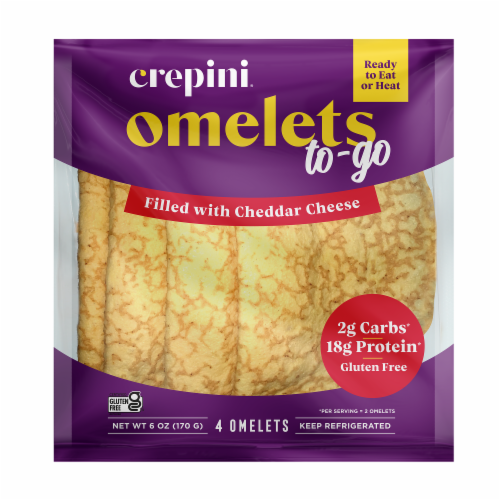 Crepini® Whole Egg with Cheddar Omelets Perspective: front