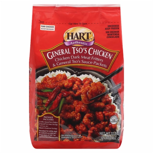 Hart Food Frozen Raw General Tso's Chicken Perspective: front
