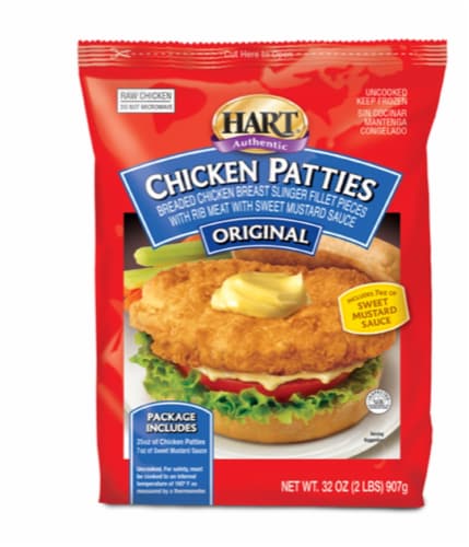 Hart® Original Breaded with Sweet Mustard Sauce Chicken Patties Perspective: front