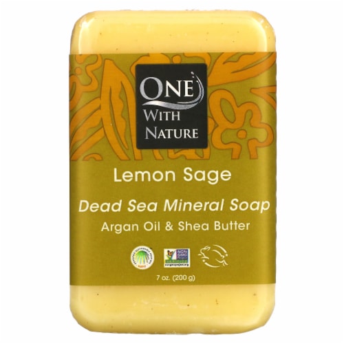 One With Nature Lemon Verbena Soap Perspective: front