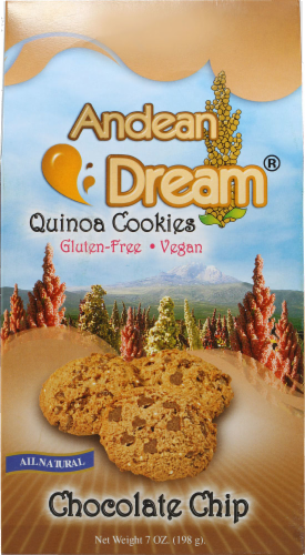 Andean Dream Chocolate Chip Quinoa Cookies 7 oz Perspective: front