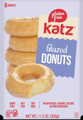 Katz® Gltuen-Free Glazed Donuts Perspective: front