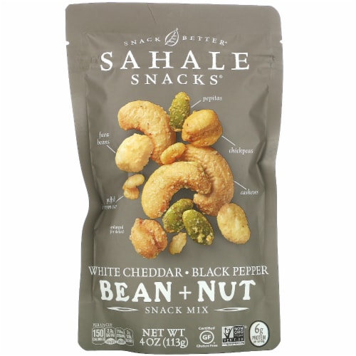 Sahale Snacks White Cheddar Black Pepper Bean + Nut Snack Mix Perspective: front