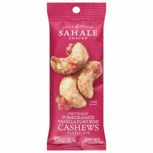 Sahale Snacks® Pomegranate Vanilla Flavored Cashews Glazed Mix Perspective: front