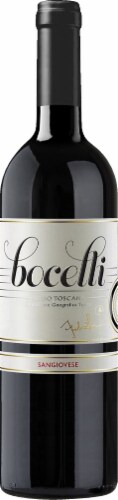 Bocelli Rosso Toscana Sangiovese Red Wine Perspective: front