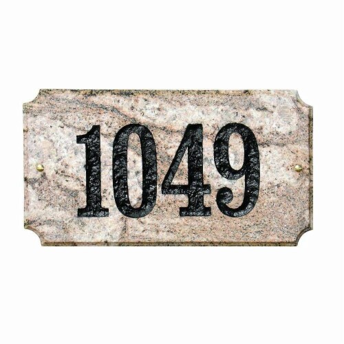 QualArc EXE-4702-FC 9 in. Executive Cut Corner Rectangle Five Color Natural Stone Color Solid Perspective: front