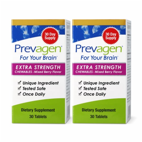 Prevagen® Improves Memory* – Extra Strength Mixed Berry Chewables 20mg - 60 Count Perspective: front