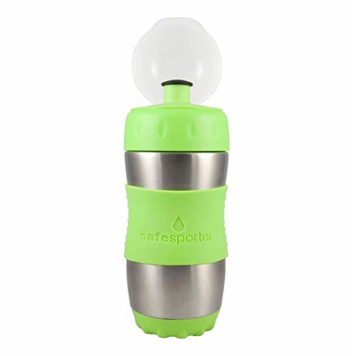 New Wave Enviro Safe Sporter™ Water Bottle - Lime Green Perspective: front