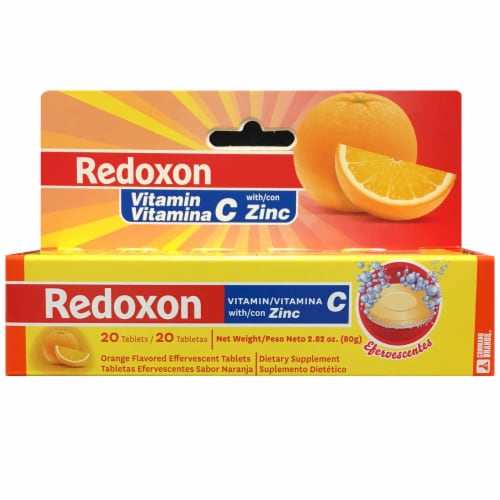 Redoxon Vitamin C Orange Flavor Tablets Perspective: front