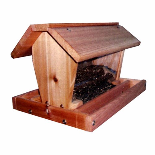 Stovall Cedar Medium Barn Hanging Hopper Bird Feeder, 1 - Kroger