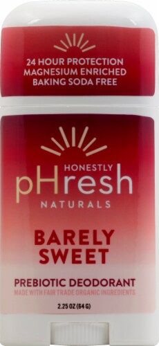 Honestly pHresh Naturals Barely Sweet Prebiotic Deodorant Perspective: front