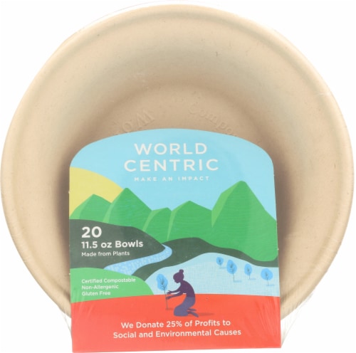 World Centric Compostable Bowls Perspective: front