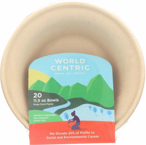 World Centric Compostable Bowls Perspective: front