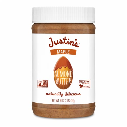 Justin's Maple Almond Butter Jar 16 oz Perspective: front