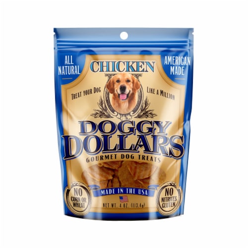 Doggy Dollars Gourmet Chicken Dog Treats Perspective: front