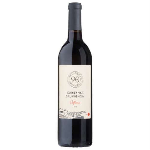 90 + Cellars Cabernet Sauvignon California Red Wine Perspective: front