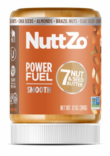 NuttZo® Power Fuel Smooth 7 Nut & Seed Butter Perspective: front