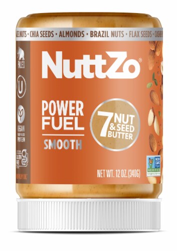 NuttZo® Power Fuel Smooth 7 Nut & Seed Butter Perspective: front