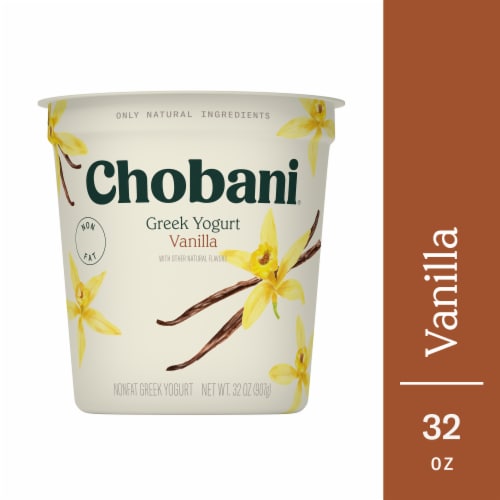 Chobani® Non-Fat Vanilla Greek Yogurt Perspective: front
