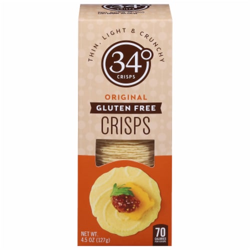 34 Degrees Original Gluten Free Crisps Perspective: front