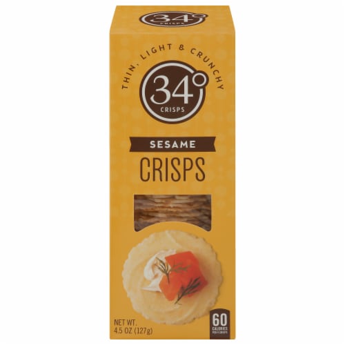 34 Degrees Sesame Crisps Perspective: front