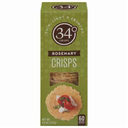 34 Degrees Rosemary Crisps Perspective: front