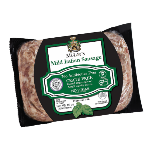 Mulay's Mild Italian Sausage Perspective: front