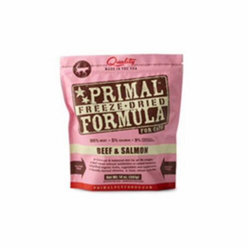 Primal Pet Food 895135000953 FREEZE DRIED NUGGET BEEF SALMON 14OZ Perspective: front