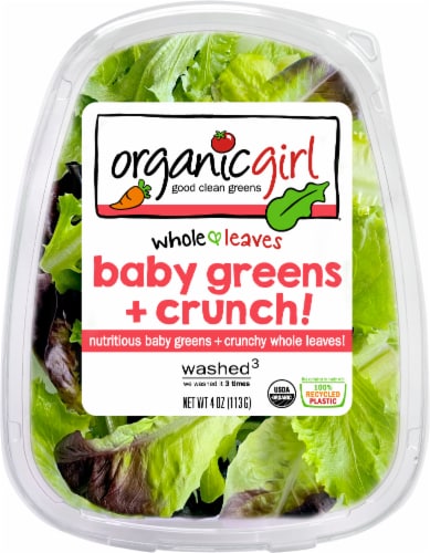 OrganicGirl Baby Greens + Crunch! Perspective: front