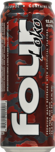 Four Loko Fruit Punch Premium Flavored Hard Beverage Single Can Perspective: front
