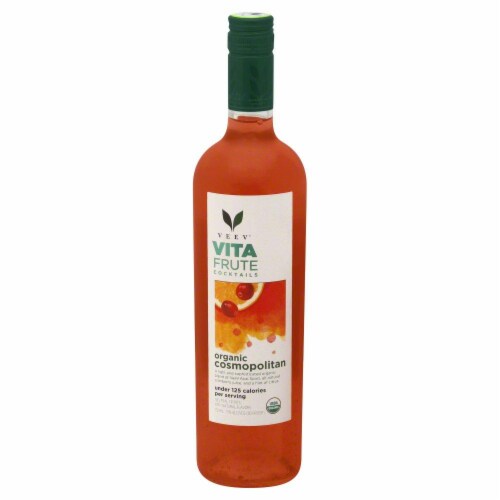 Veev Vita Frute Cocktails Organic Cosmopolitan Perspective: front