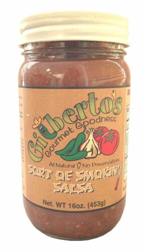 Gilberto's Gourmet Goodness Sort of Smokin' Salsa Perspective: front