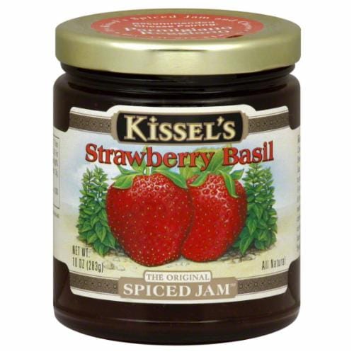 Kissel's Strawberry Basil Spiced Jam Perspective: front