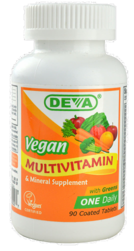 Deva Vegan Multivitamin Tablets Perspective: front
