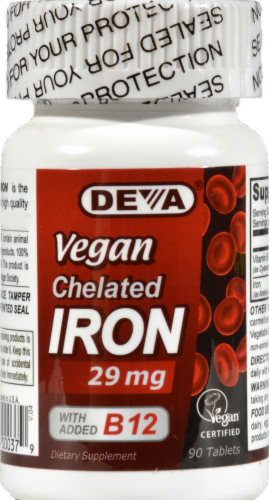 Deva Vegan Chelated Iron Perspective: front
